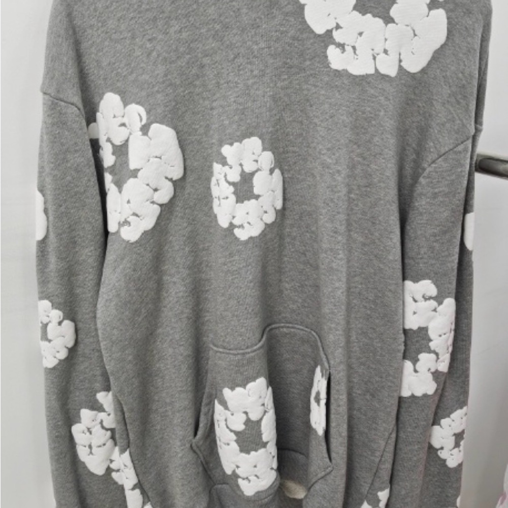 Gray Denim Tears Hoodie